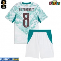 Portugal Bruno Fernandes #8 Auswärts Trikotsatz Kinder WM 2026 Kurzarm (+ Kurze Hosen)